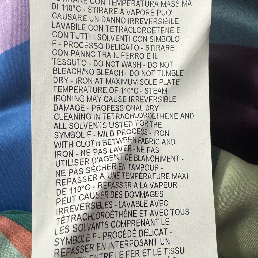 Emporio Armani Multicolour Checked High-Waisted Wide Leg Trousers Size 4 - Picture 13 of 14